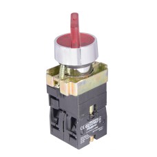 XB2-BK2465 Кнопка красная поворотная 2-поз. с подсветкой