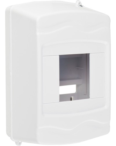 Корпус модульный пластиковый, 4 модуля, навесной, без дверцы, серии UBox
