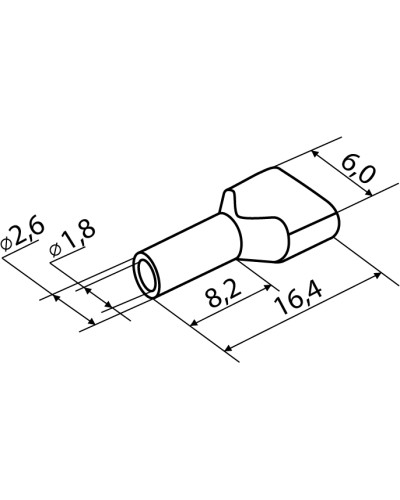 Наконечники трубчатые ТО 1,5-08 черные (100 шт.)
