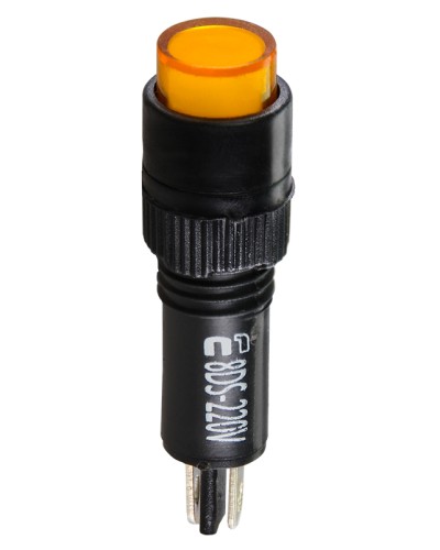 Сигнальна арматура AD22E-8DS жовта 220V АC