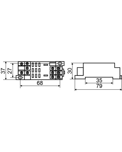 PTF11A колодка под реле LY3