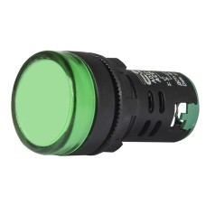 Сигнальная арматура AD22-22DS зеленая 12V АC/DC