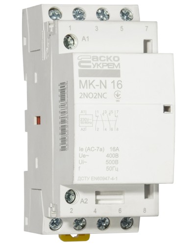 Модульный контактор MK-N 4P 16A 2NO2NC 220V