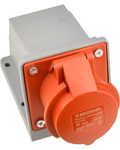 Розетка стаціонарна серії UСombi 4P 16A IP 44