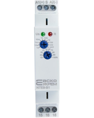 Реле задержки времени отключения NTE9-B1 AC/DC 12-240V