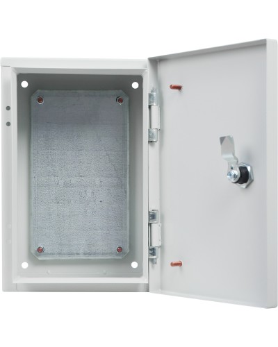 Корпус з монтажною панеллю металевий 30*20*15, IP31, серії UBox