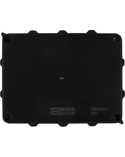 Распределительная коробка серии UAtmo Jet Black 150*110*70 (уп. 10шт)