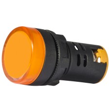 Сигнальная арматура AD22-22DS желтая 12V АC/DC