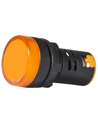 Сигнальна арматура AD22-22DS жовта 12V АC/DC
