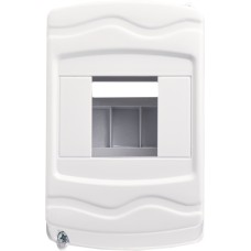 Корпус модульный пластиковый, 4 модуля, навесной, без дверцы, серии UBox