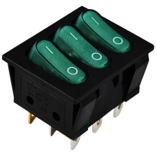 KCD2-3101N GR/B 220V Переключатель 3 клав.