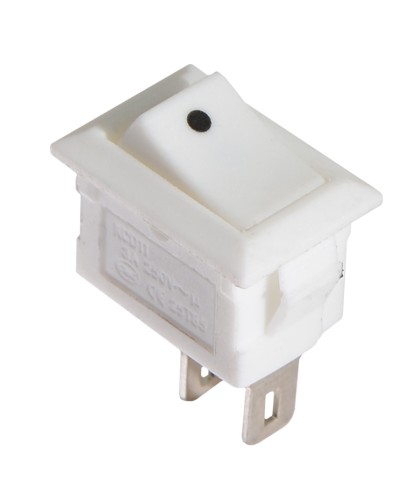 KCD5-101 WH/WH Переключатель 1 клав. белый
