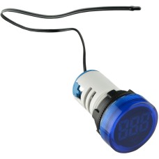 Круглый цифровой измеритель температуры ED16-22WD -25С – 150С (синий)
