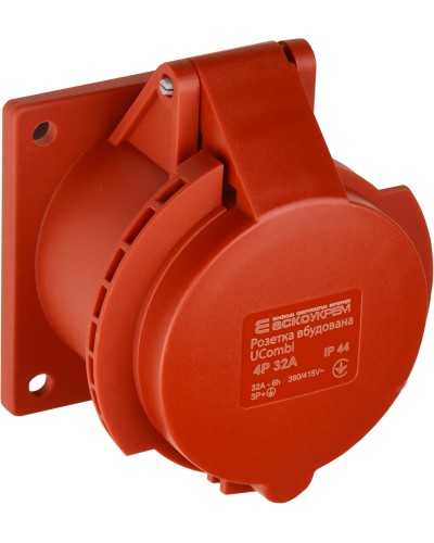 Розетка вбудована серії UCombi 4P 32A IP 44
