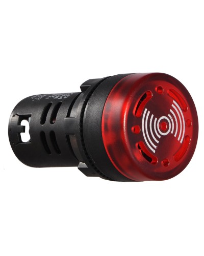 Зуммер мигающий AD22-22 BM/r красный 220V АC