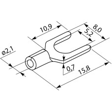 Кабельные наконечники SV 2-5 (100 шт.)