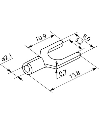 Кабельные наконечники SV 2-5 (100 шт.)