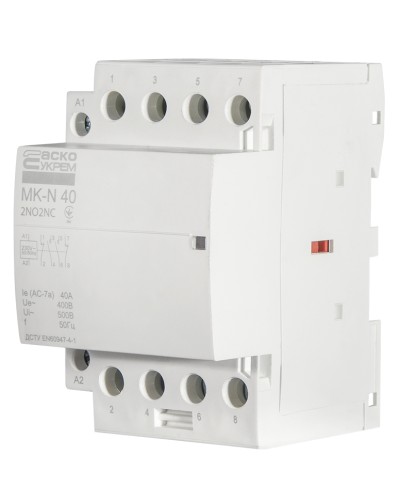 Модульный контактор MK-N 4P 40A 2NO2NC 220V