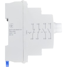 Модульная кнопка с фиксацией 2NO+2NC 230V АС МВF-22 белая