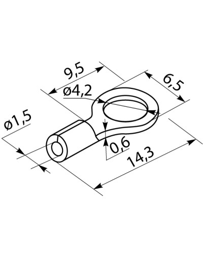 Наконечники под винт с изоляцией RV 1,25-4