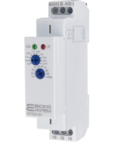 Реле задержки времени отключения NTE9-B1 AC/DC 12-240V