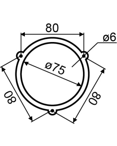 Колокольчик EBL-7502 (75 мм)