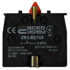 ZB2-BE102 NС Контакт к кнопкам ХB2