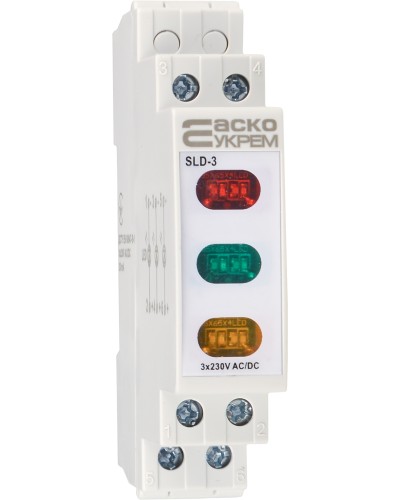 Модульный сигнальный индикатор 230V AC/DC SLD-3
