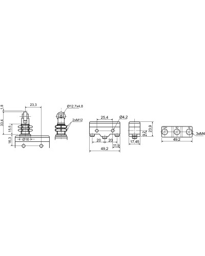 Микровыключатель Z-15GQ21-B