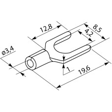 Кабельные наконечники SV 5,5-4 (100 шт.)