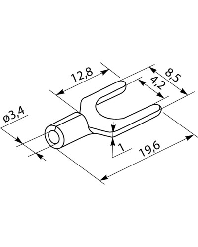 Кабельные наконечники SV 5,5-4 (100 шт.)