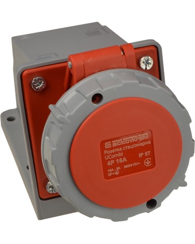 Розетка стаціонарна серії UСombi 4P 16A IP 67
