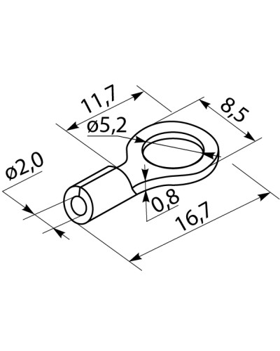 Наконечники под винт с изоляцией RV 2-5 (100 шт.)
