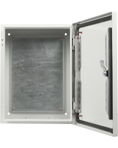Корпус з монтажною панеллю металевий 40*30*20, IP65, серії UBox