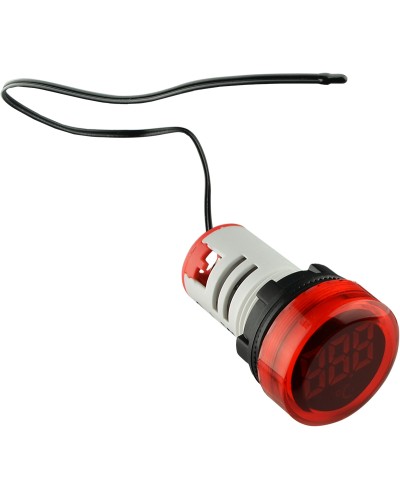 Круглий цифровий вимірювач температури ED16-22WD -25С - 150С (червоний)