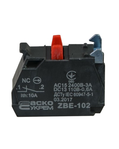 ZBE-102 N/C Контакт для кнопок TB5