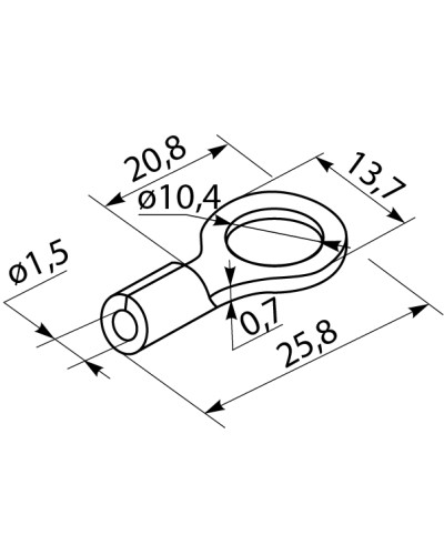 Наконечники под винт с изоляцией RV 1,25-10 (100 шт.)