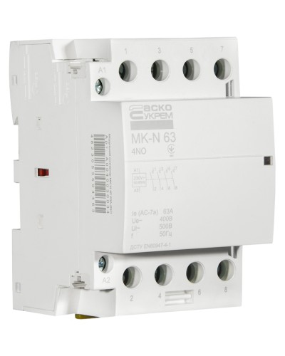 Модульный контактор MK-N 4P 63A 4NO 220V