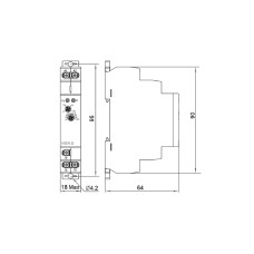 Реле времени задержки отключения без источника питания NTE9-D AC/DC 12-240V