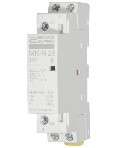 Модульный контактор MK-N 2P 25A 2NO 220V