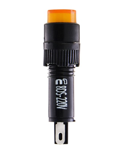 Сигнальна арматура AD22E-8DS жовта 220V АC