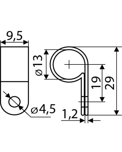 CHS 5/8R Скоба кабельная (100 шт.)