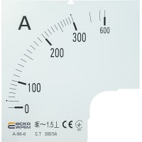 Шкала 300/5А до амперметра А-96-6