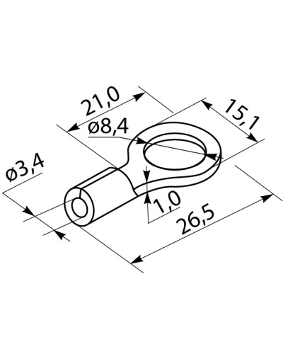 Наконечники под винт с изоляцией RV 5,5-8 (100 шт.)