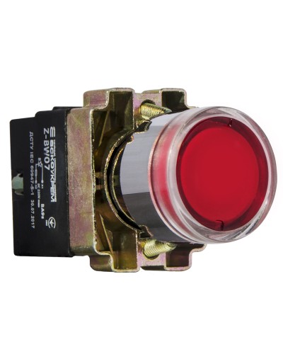 XB2-BW3471(72) Кнопка с подсветкой красная