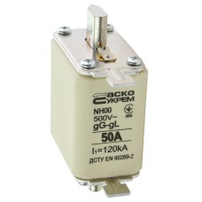 Предохранитель ножевой с плавкой вставкой NH00 50A gG