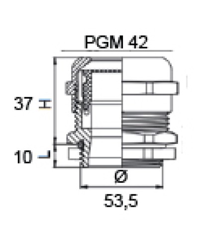 Сальник металлический PGM 42