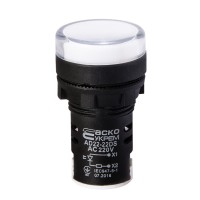 Сигнальная арматура AD22-22DS белая 220V АC