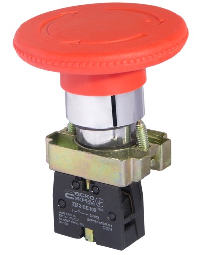 XB2-BS642 Кнопка безопасности. Возврат поворотом. d60mm