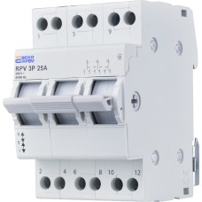 Ручной переключатель ввода (I-0-II) RPV 3P 25A АСКО